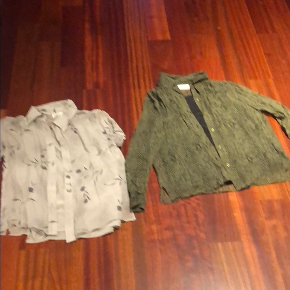 2 blouses 100% silk